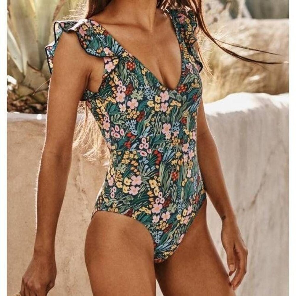 Summersalt Rifle Paper Co. x The Ruffle Backflip Size 8